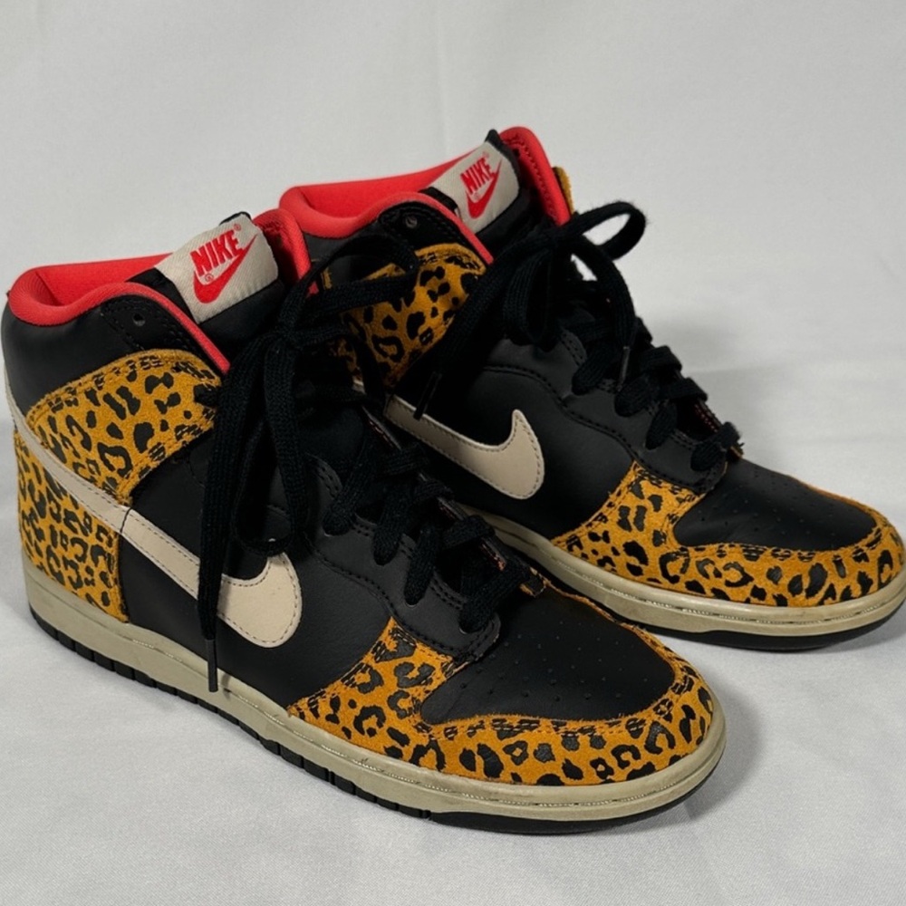 Nike Women's Leopard Print High-Top Sneakers
